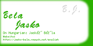 bela jasko business card